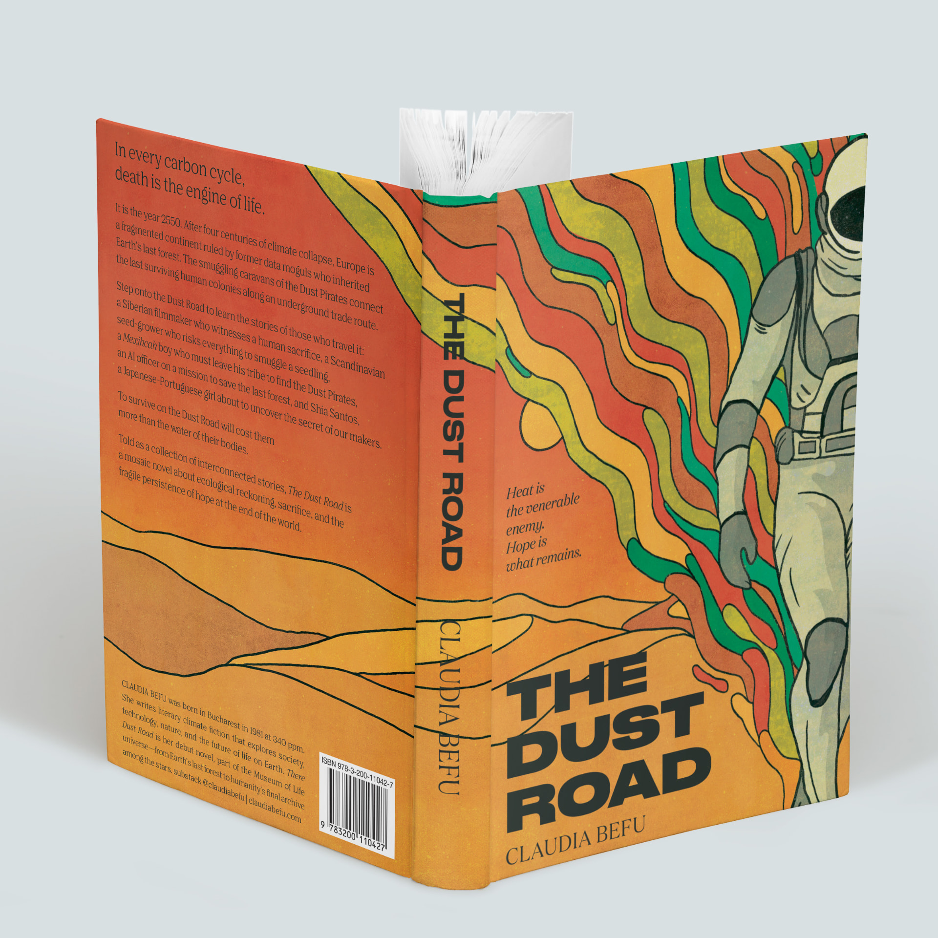 The Dust Road wraparound cover showing the back, spine, and front artwork